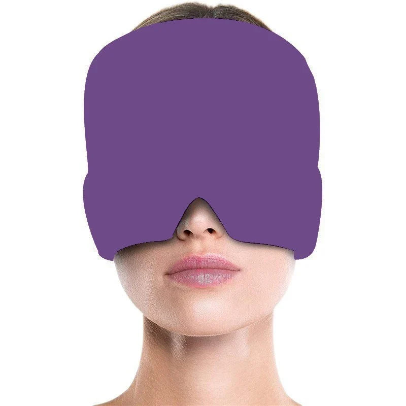 For Pressure Relieve Pain Relief Headgear Migraine Relief Cap Gel Ice Cap Cold Compress Therapy Cap Ice Head Wrap Pack Eye Mask