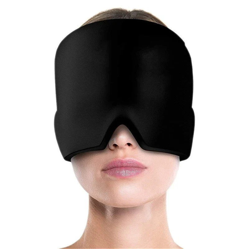 For Pressure Relieve Pain Relief Headgear Migraine Relief Cap Gel Ice Cap Cold Compress Therapy Cap Ice Head Wrap Pack Eye Mask